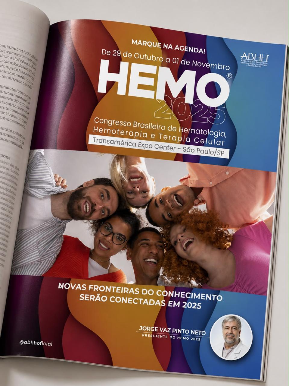 Anúncio e key visual do congresso HEMO 2025